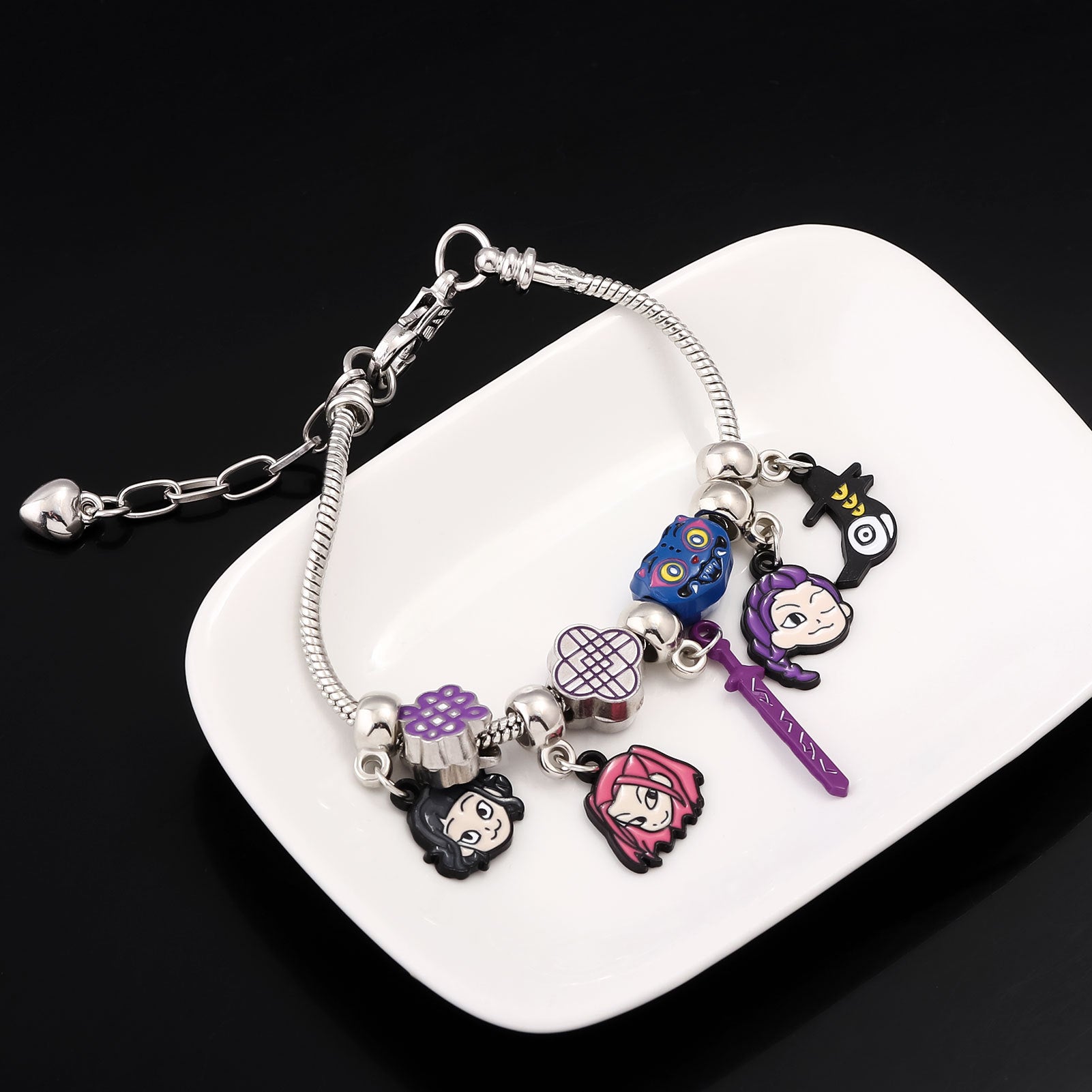 Wholesale Cartoon Anime K-Pop  Beaded Pendant Bracelet  ACCVIP
