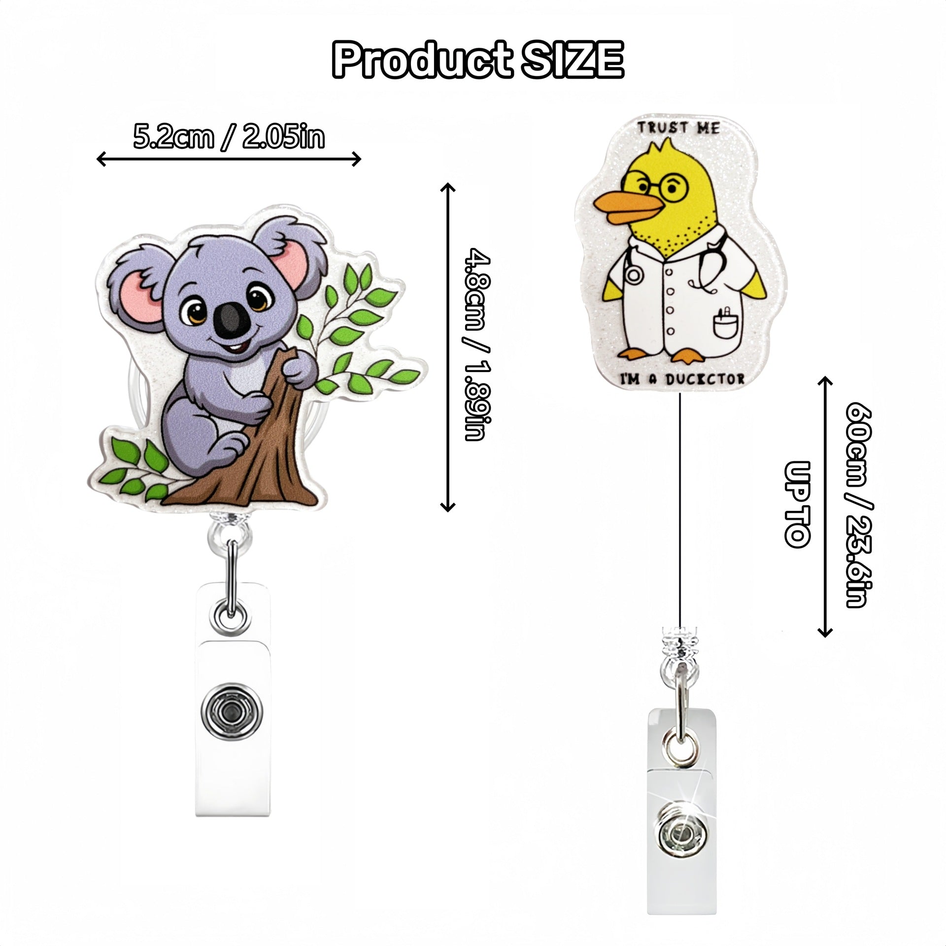 Wholesale Animal Quotes Badge Reels Keychains