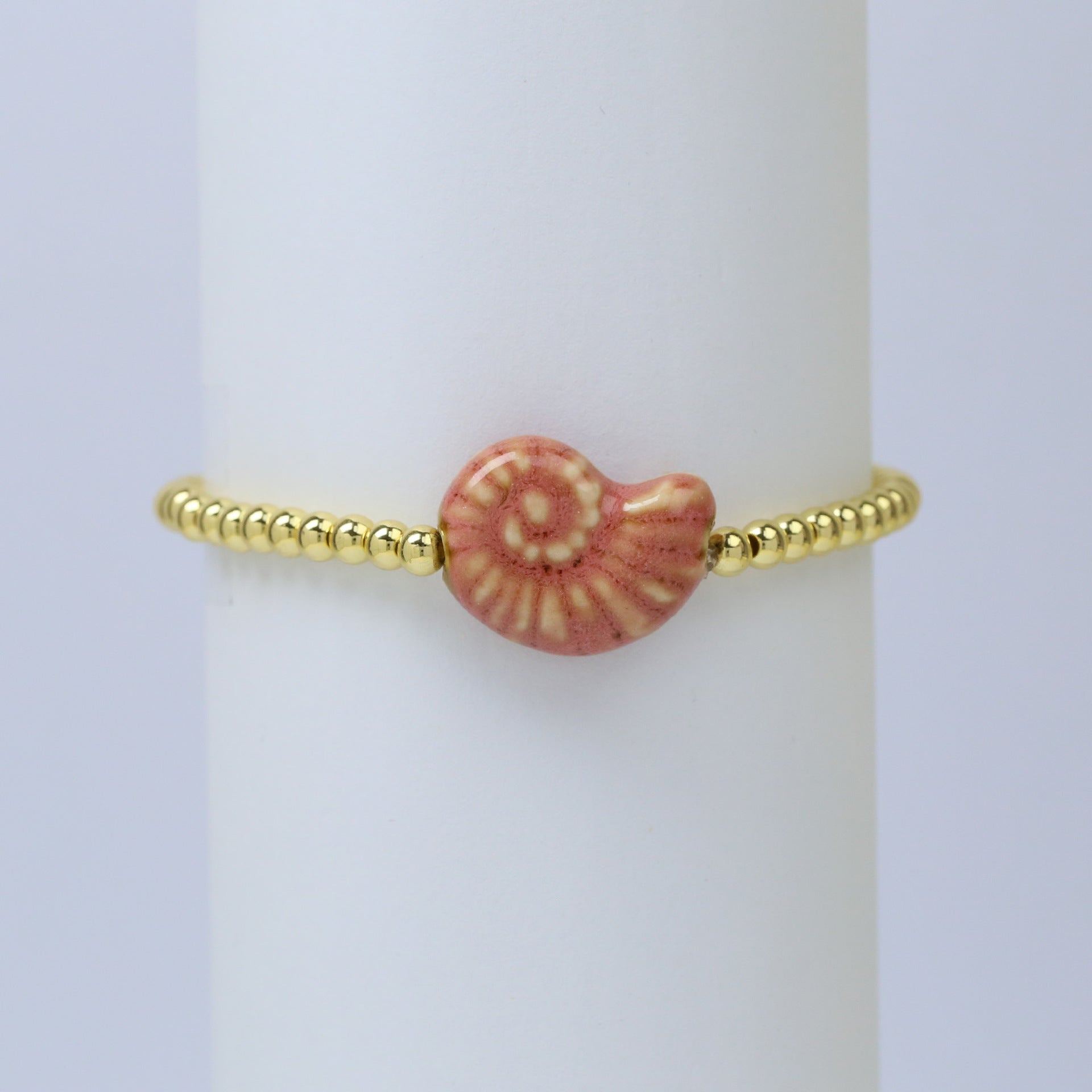 Wholesale Ocean Series Beach Style Conch Starfish Shell Fish Ceramic Glass Copper Bead Bracelet