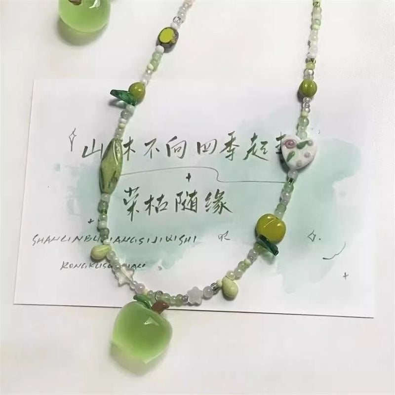 Wholesale  Pink Sausage Puppy Pearl Necklace