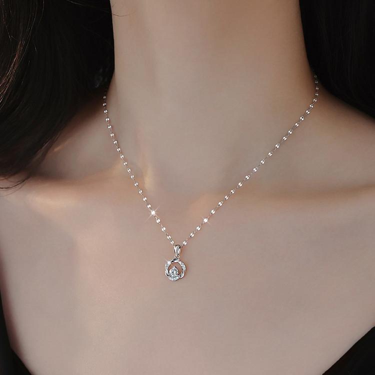 Wholesale 999 Sterling Silver All-match Valentine's Day Necklaces