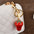 Wholesale Large Strawberry Cute Alloy Fruit Keychain