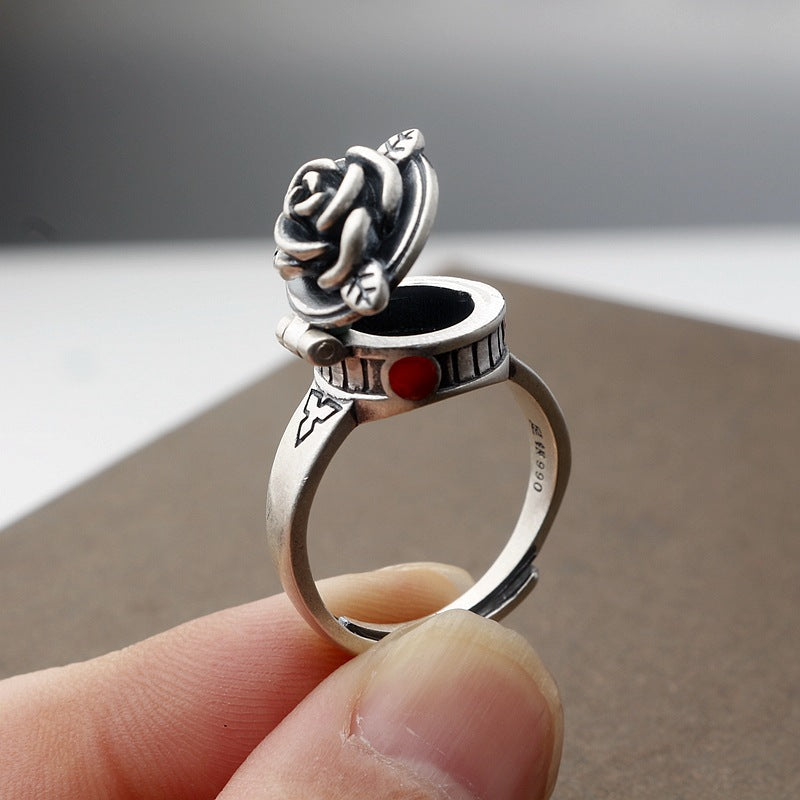 Wholesale Rose Open Adjustable Ring