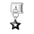 Wholesale Italian Charm Bracelet 9mm DIY Splicing Five-pointed Star Pendant Stainless Steel Composable Bracelet
