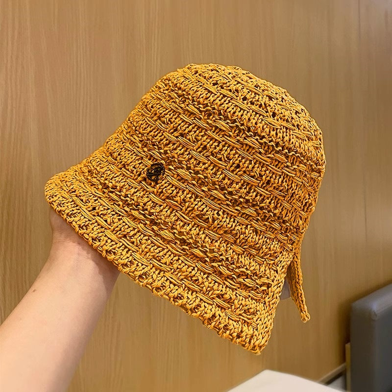 Wholesale Hollow Woven Fisherman Hat Bucket Hat