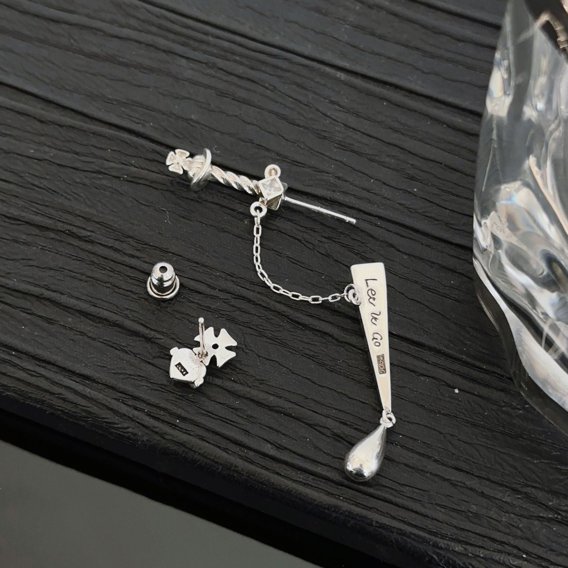 Wholesale Personalized Long Swords Silver Plated Earrings