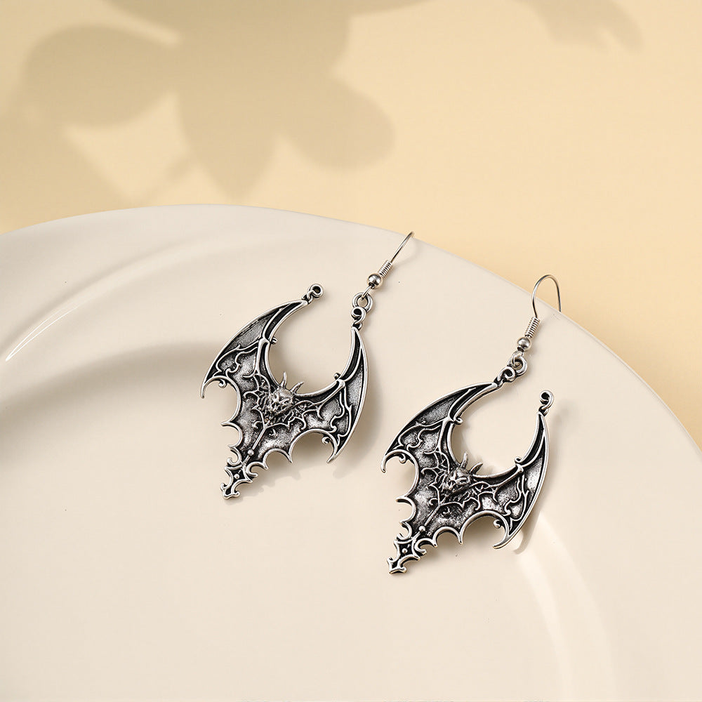 Wholesale Vintage Black Bat Earrings