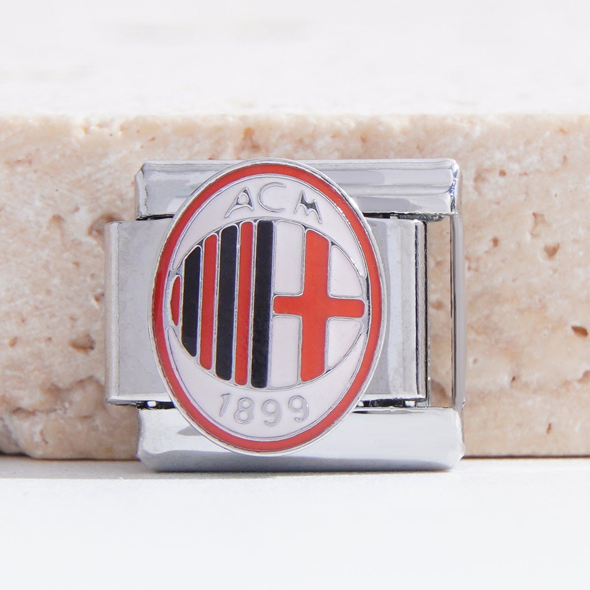 Wholesale Italian Charm Bracelet 9mm DIY Splicing Basketball Series Stainless Steel Composable Bracelet