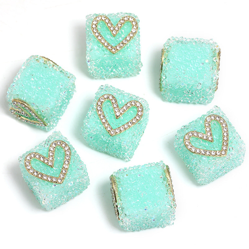 Wholesale of 5pcs Water Diamond Sugar Beads Butterfly Five Pointed Star Square Diamond Ball Beads ACC-BDS-BLG009