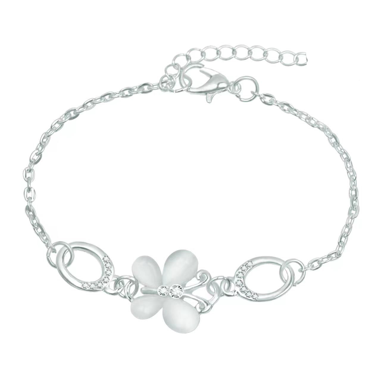 Wholesale Gold Alloy Flower Bracelet for Women Fashion Jewelry Accessory Boutique Resale