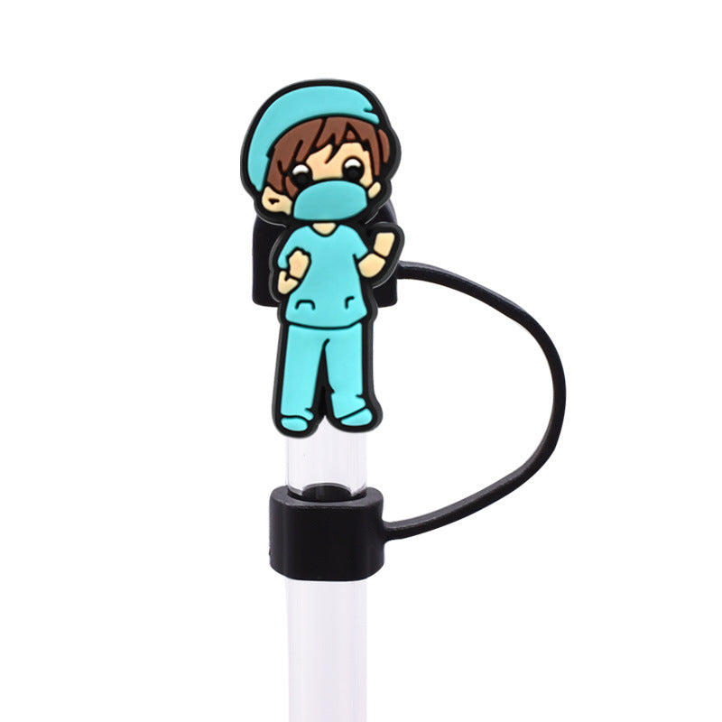 Wholesale Random 100pcs Medical Straw Cover 10MM Straw Tube Cap