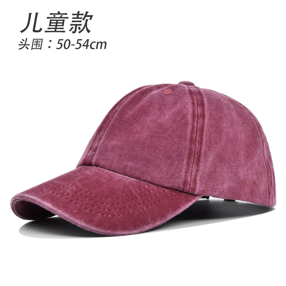 Wholesale Retro Parent-child Solid Color Baseball Cap ACC-HT-YMX012
