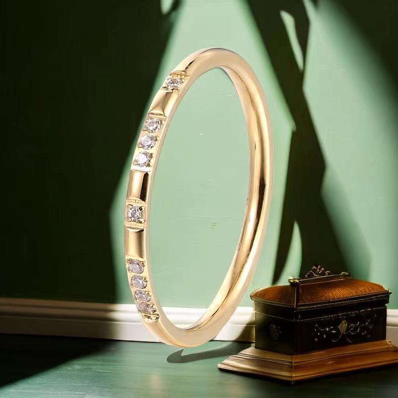 Wholesale Titanium Steel Ring Stainless Steel Baby's Breath Ring ACC-RS-Xinj001