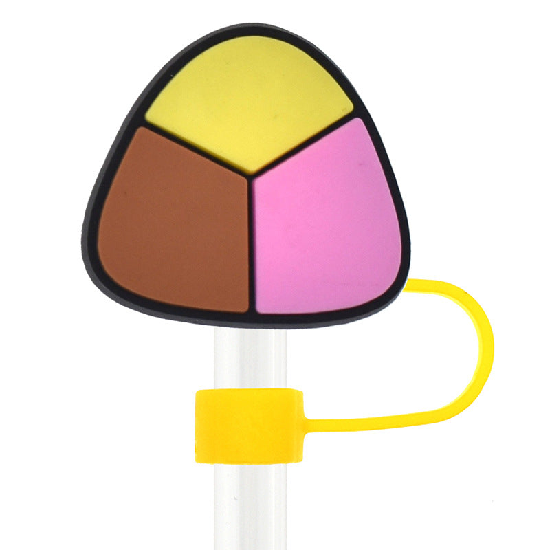 Wholesale  Random 100pcs Mexican Series  10mm PVC Soft Straw Tube Cap