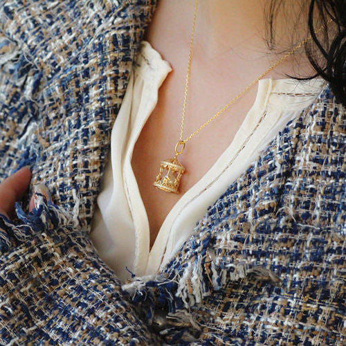 Wholesale unique lovely wind plating S925 silver inlaid small Diamond Pearl necklace