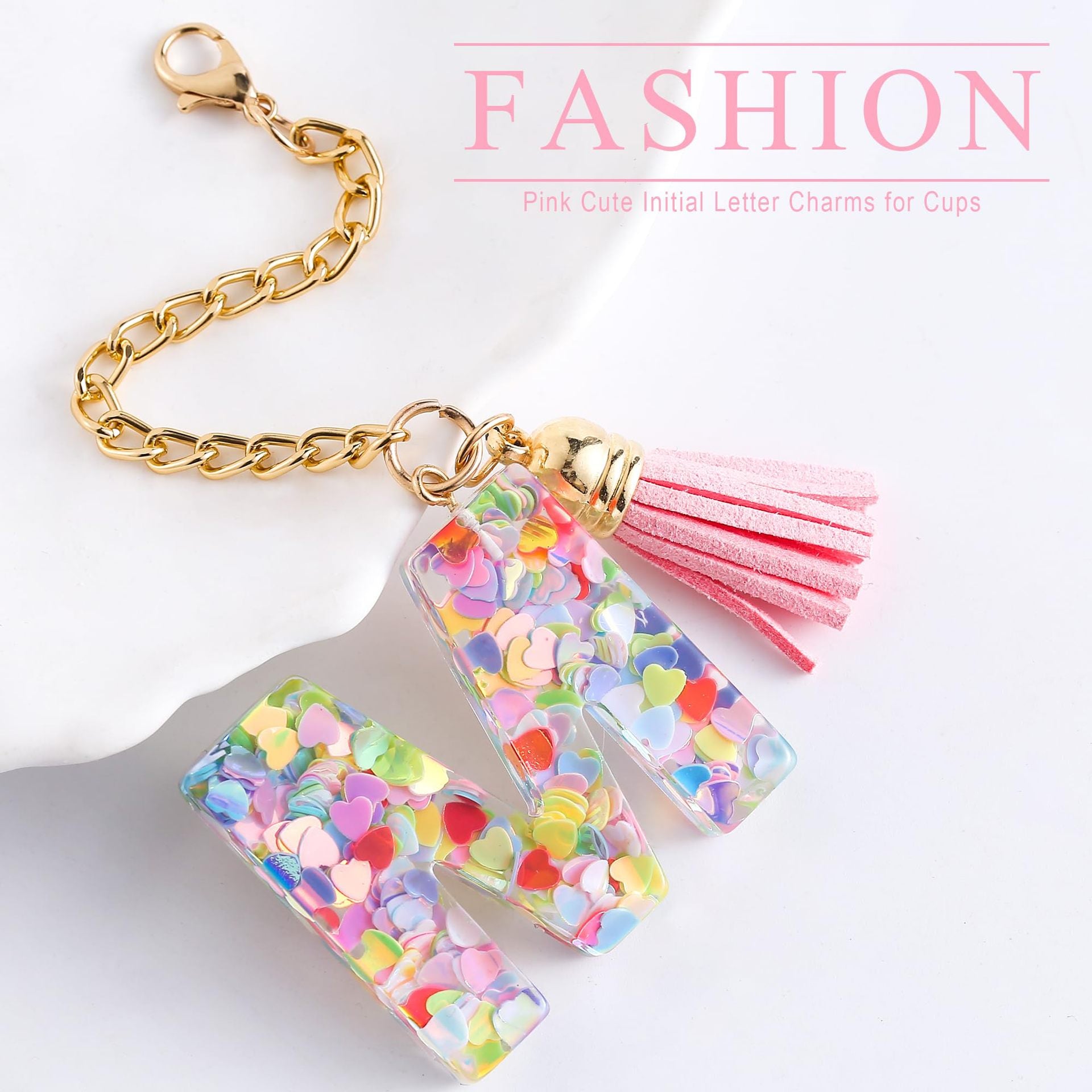 Wholesale Cartoon 26 Letters Resin Hanging Chain Cup Accessories Chain ACC-CA-Jiay001