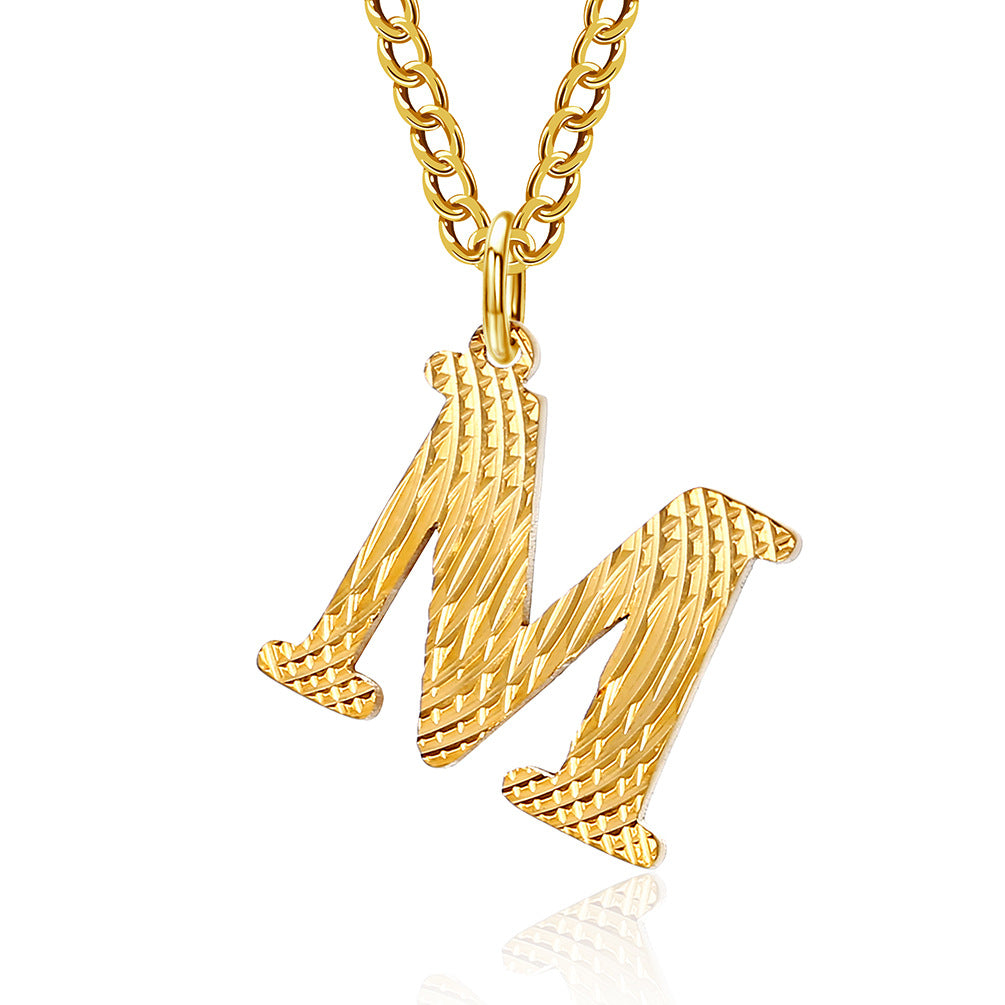 Wholesale Letter Titanium Steel Necklace Clavicle Chain