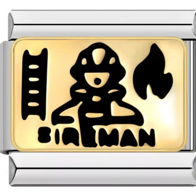 Wholesale Italian Charm Bracelet 9mm DIY Splicing Police Doctor Professional Series Stainless Steel Composable Bracelet