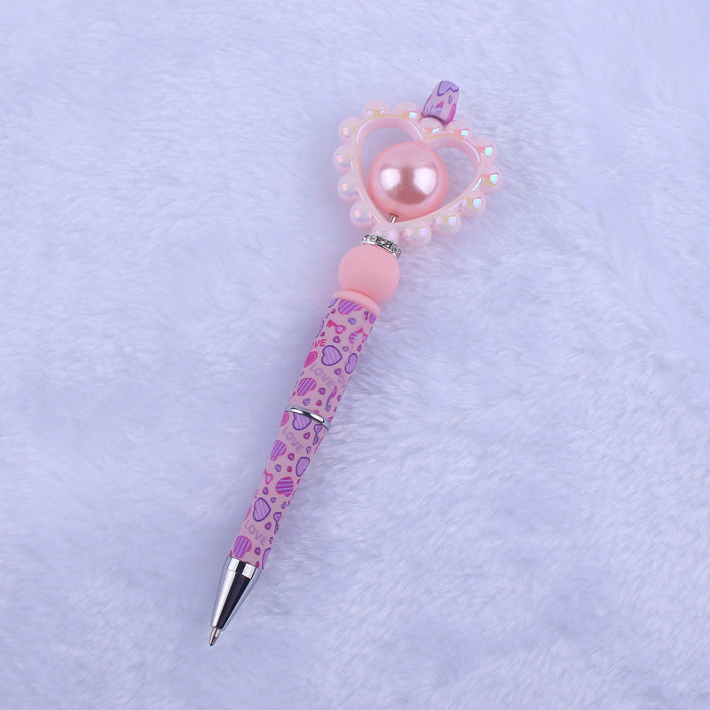 Wholesale Cute cartoon Valentine's Day shape love silicone beaded pen