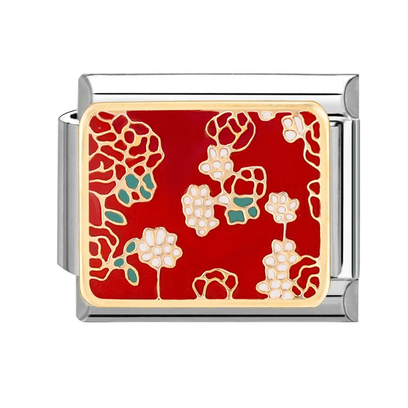 Wholesale  Italian Modular Bracelet 9mm DIY Splicing Removable Stainless Steel Combinable Bracelet