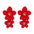 Wholesale  Fresh Flower Earrings Women's Bohemian Double-layer Long earring