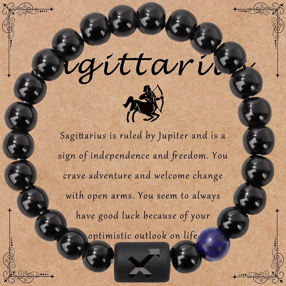 Wholesale Vintage Zodiac Sign Bracelet Natural Stone Bracelet ACC-BT-GEB001