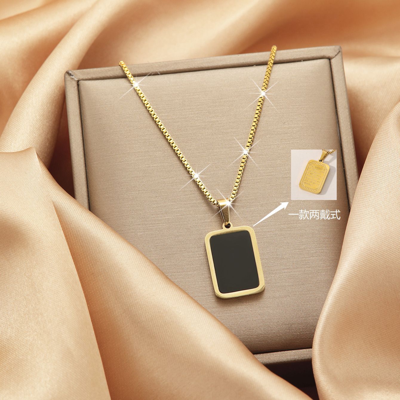 Wholesale Forest Style Titanium Steel Necklace Temperament Clavicle Chain Choker Necklace ACC-NE-Panshi004