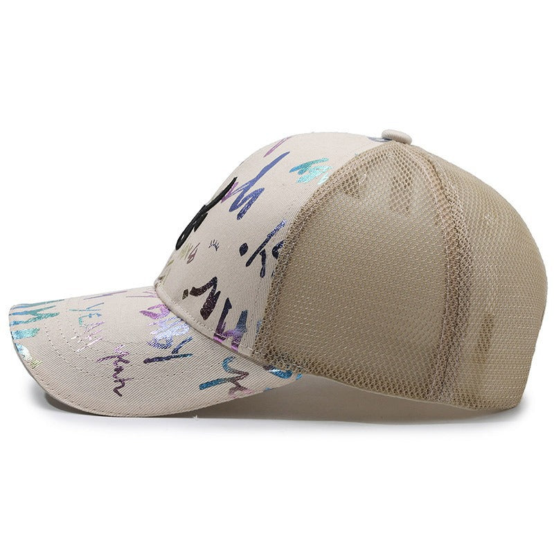 Wholesale Graffiti Embroidery Breathable Hat Baseball Cap ACC-HT-YuFeng001