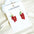 Wholesale long grape bunch red cherry earrings