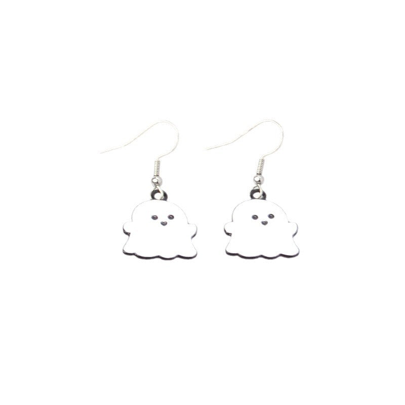 Wholesale Metal Ghost Earrings Sweet Cool Wind Style Fashion Accessory for Women