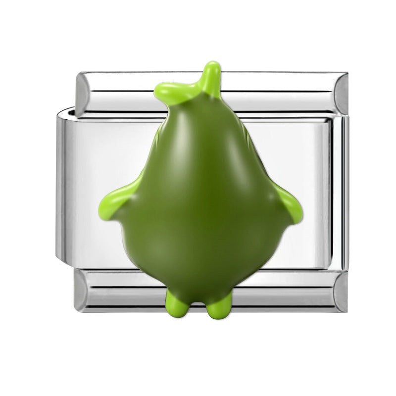 Wholesale Italian Charm Bracelet 9mm DIY Splicing Cute Creative Stainless Steel Composable Bracelet