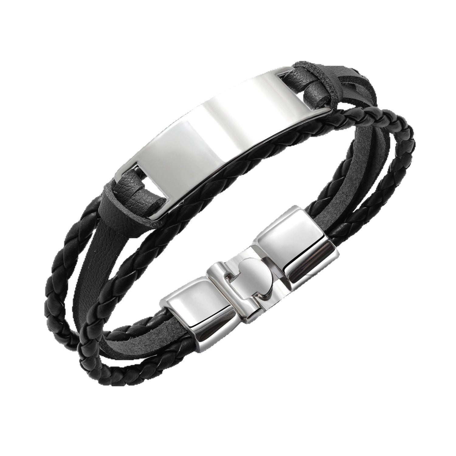 Wholesale  Men's Simple All-match Multi-layer Woven Bracelet