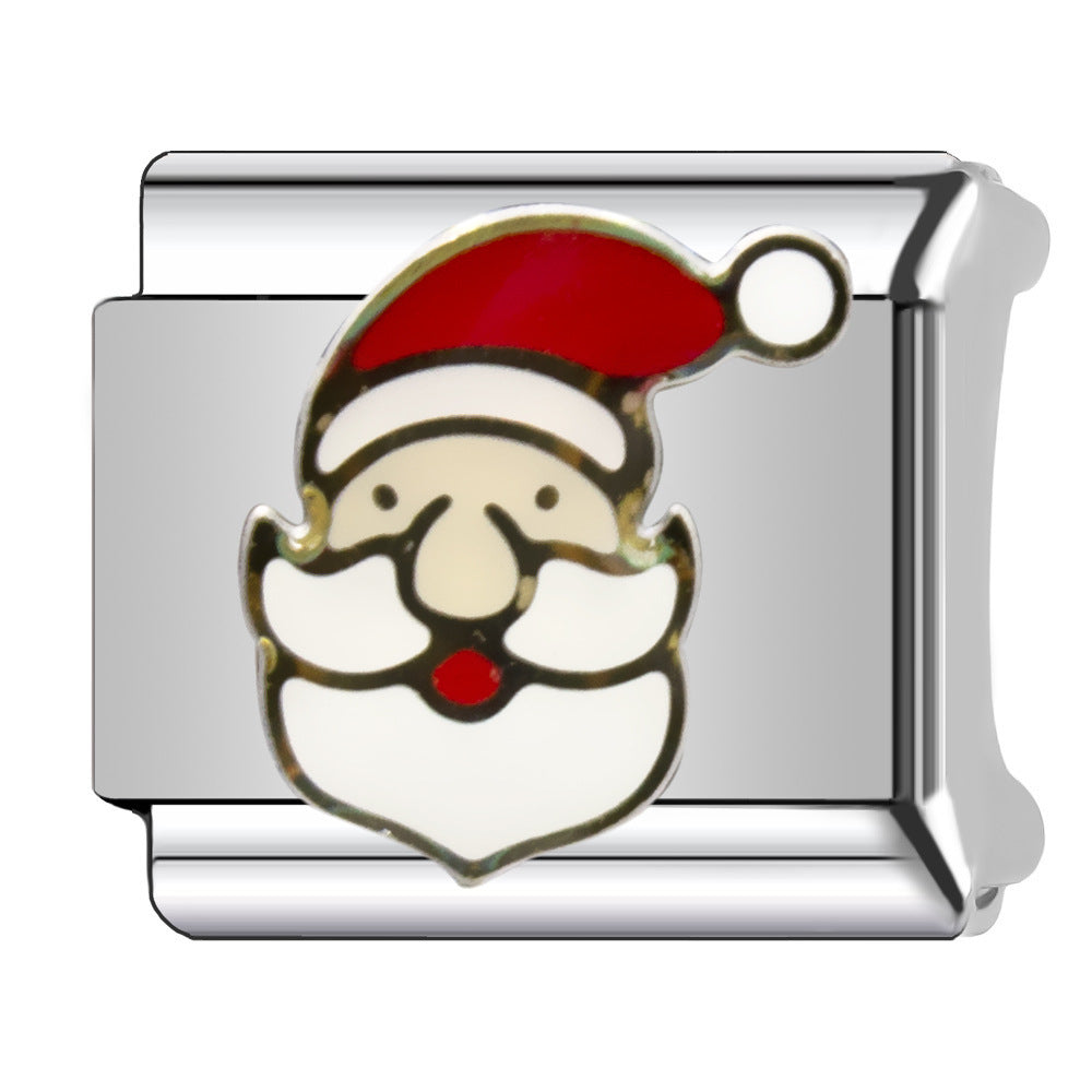 Wholesale Italian Charm Bracelet 9mm DIY  Christmas   Creative Stainless Steel Composable Bracelet