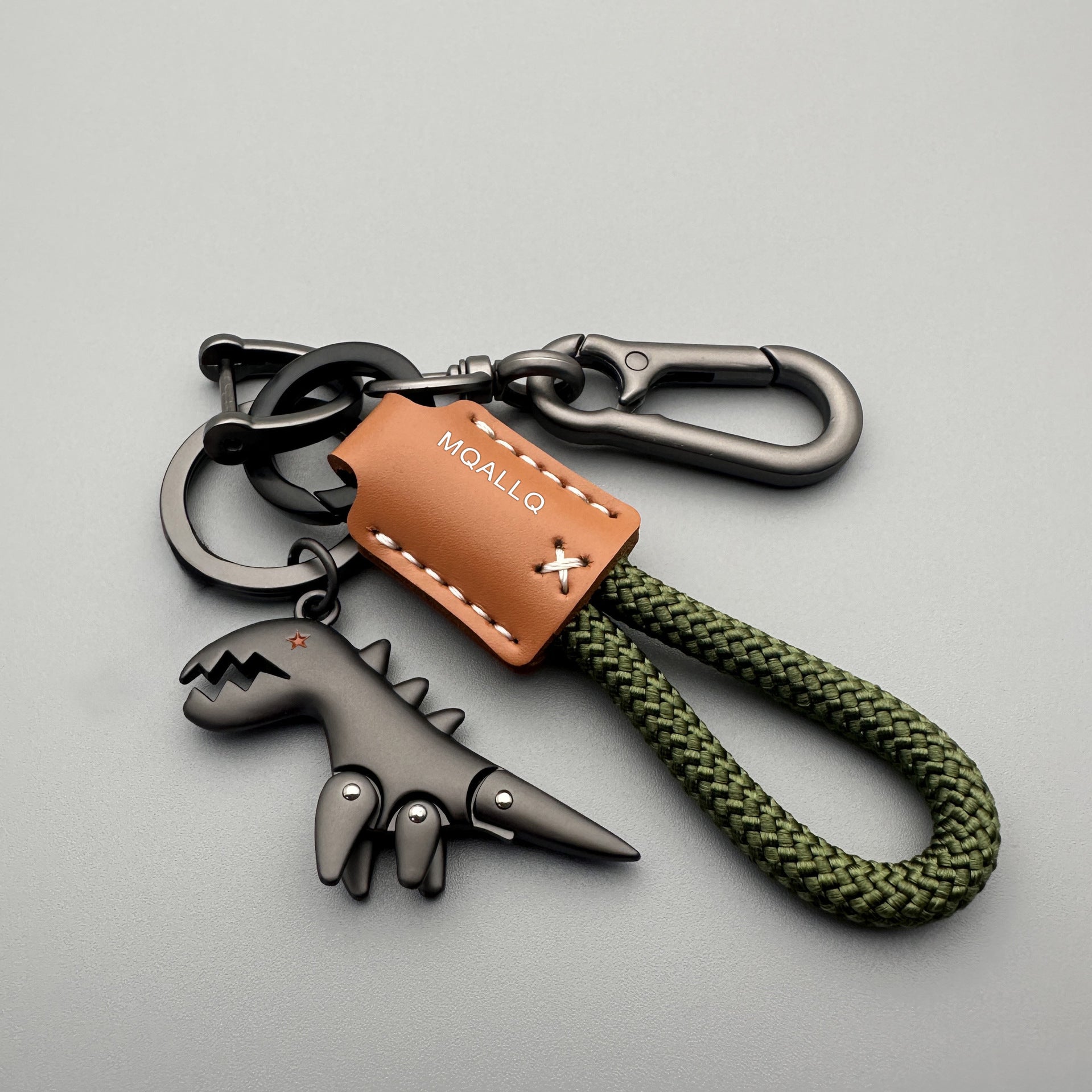 Wholesale Cute Cartoon Dinosaur Keychain Zinc Alloy Key Ring Bag Charm Fashion Accessory