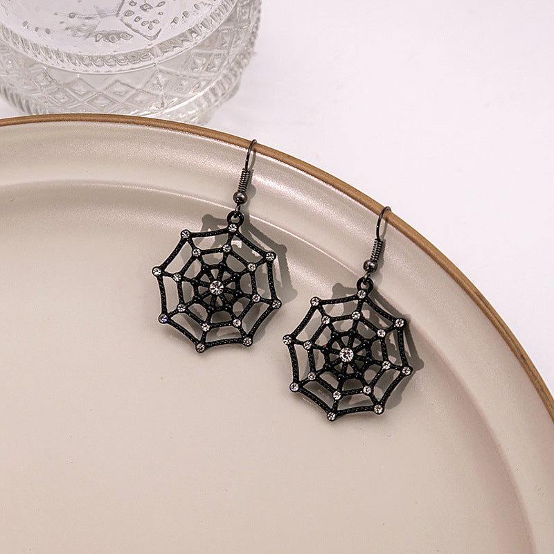 Wholesale Halloween Ghost Spider Web Gothic Earrings ACC-ES-MDD035