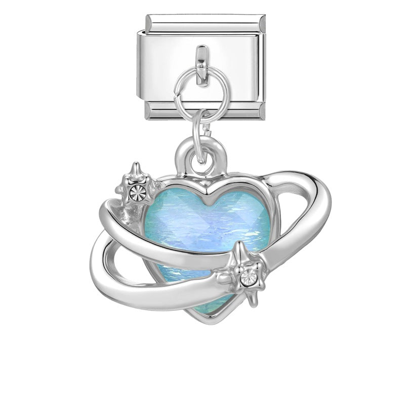 Wholesale Italian Charm Bracelet 9mm DIY Splicing Creative Pendant Stainless Steel Composable Bracelet