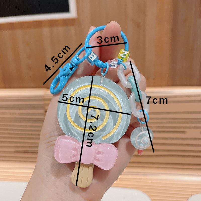 Wholesale Lollipop Resin Keychain Lanyard Keychain ACC-KC-ShuoT017