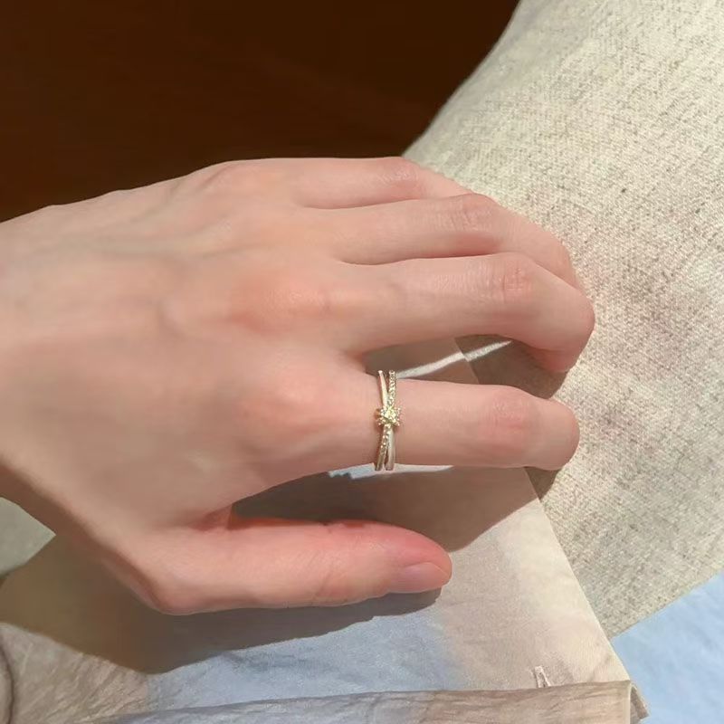 Wholesale Women S Modern Blue Stacking Ring Fashion Accessory Boutique Resale Gift