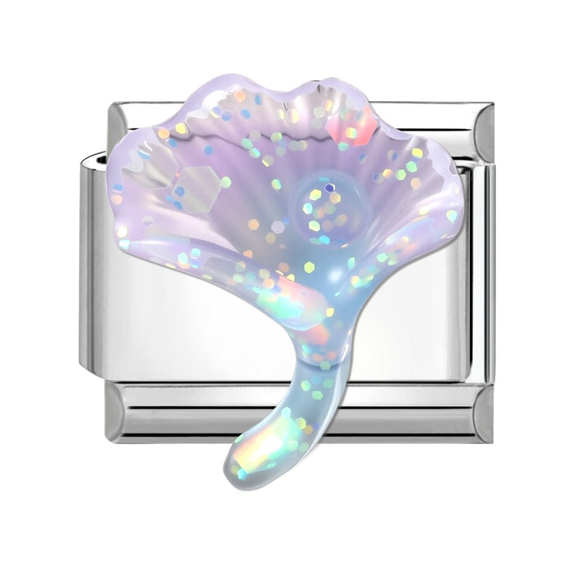 Wholesale 9mm Italian Charm Starter Bracelets DIY Ocean Fishtail Stainless Steel Composable Bracelet