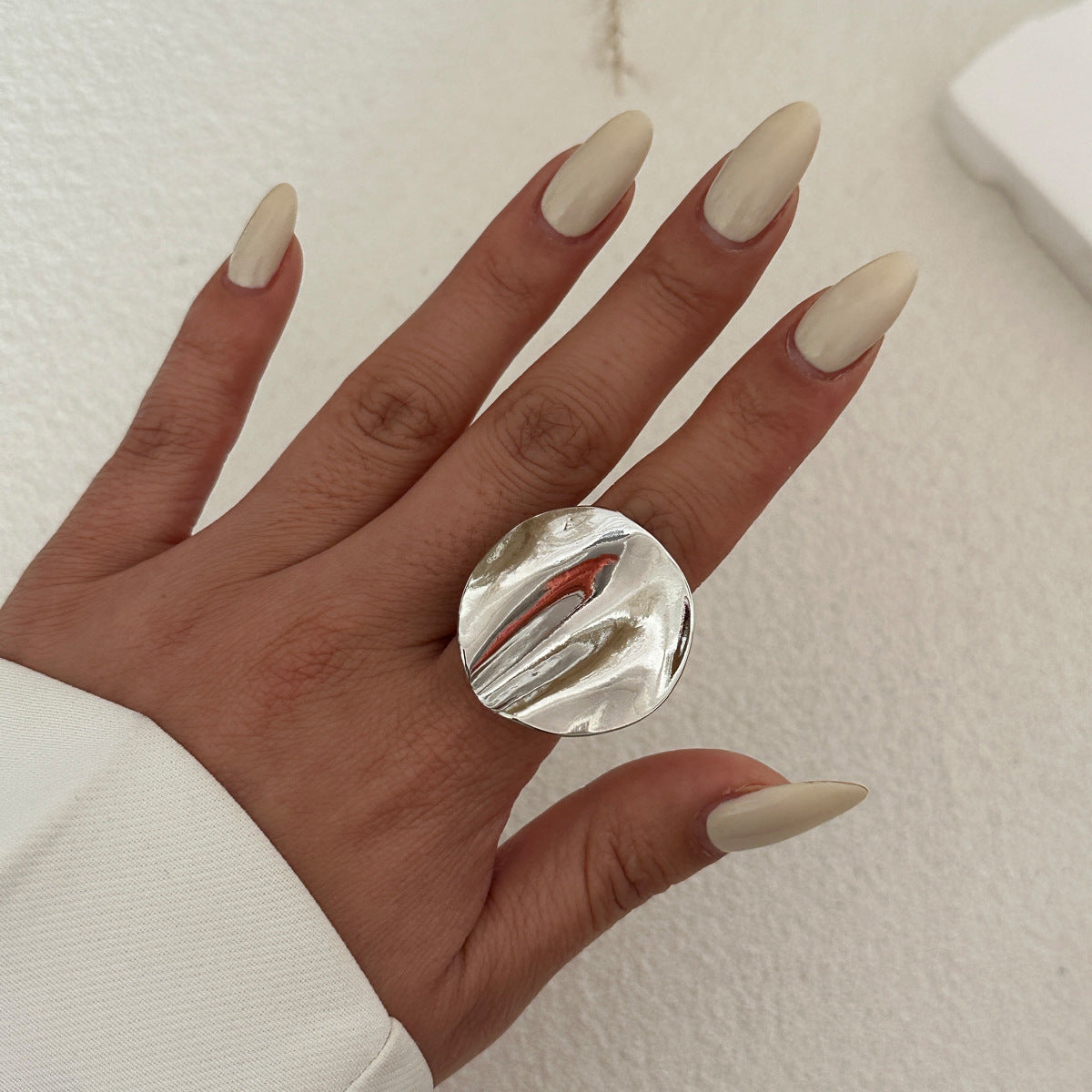Wholesale  personality irregular metal ring suit