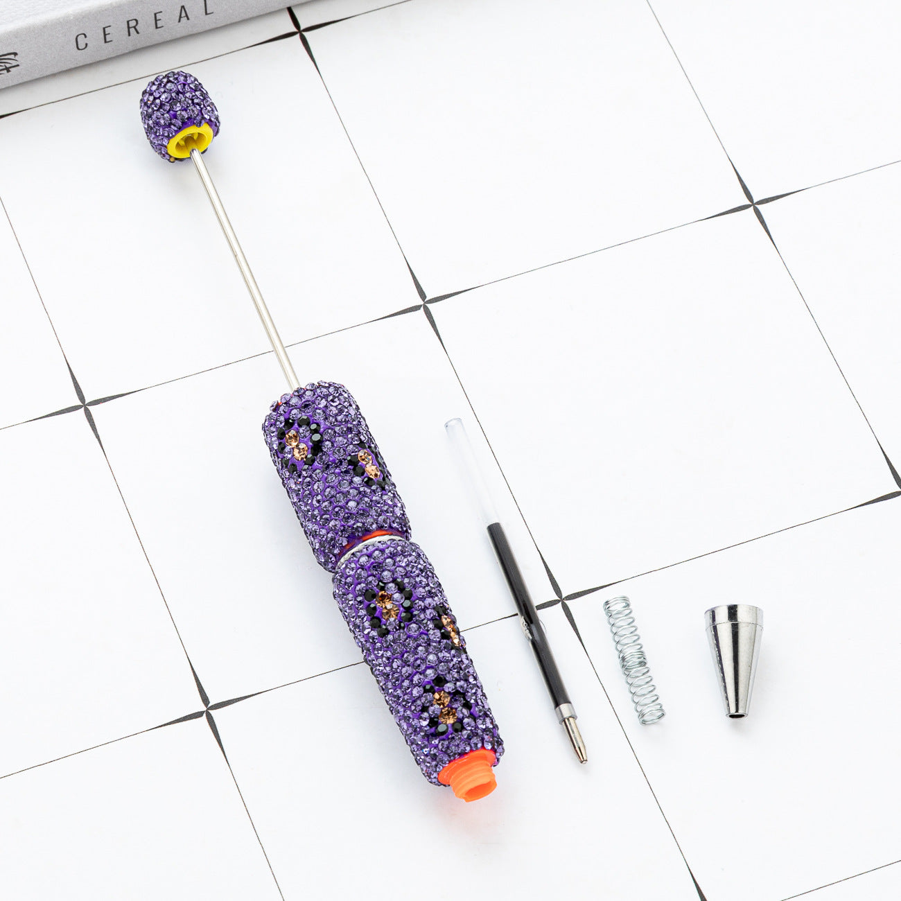 Wholesale Leopard Print Beadable Diamond Pens