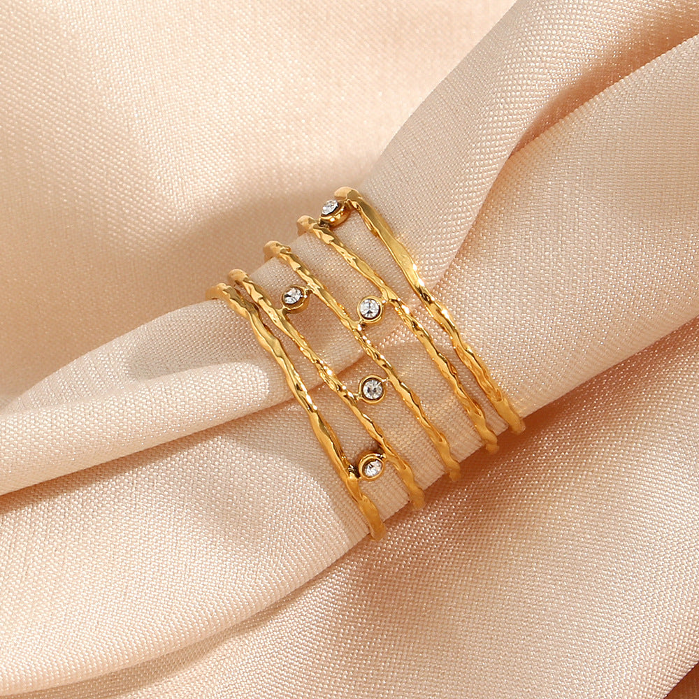 Wholesale Light Luxury Rings Open Hollow Stainless Steel Rings ACC-RS-MengJia008