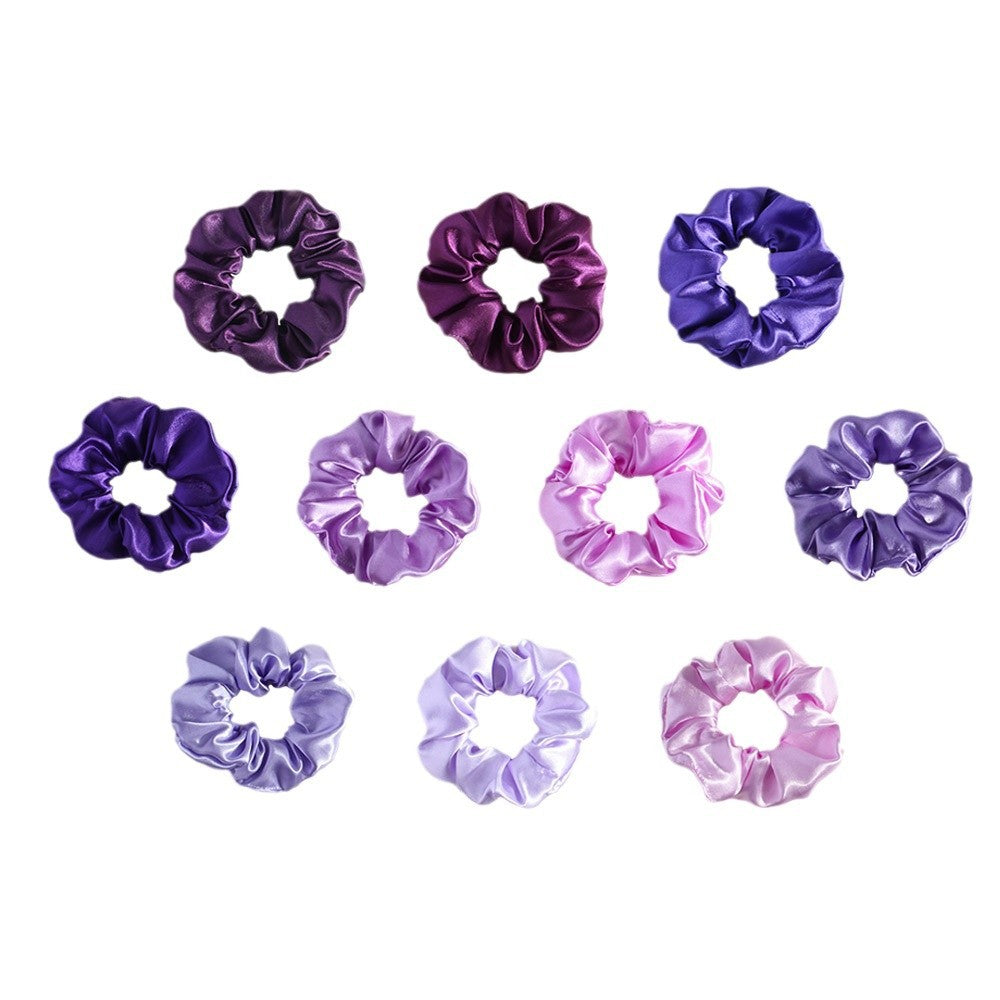 Wholesale  Fabric Purple Series Hair Ties