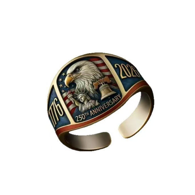 Wholesale Vintage Eagle Ring Fashion Zinc Alloy Jewelry Accessory Gift