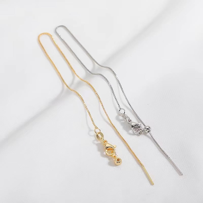 Wholesale  DIY mini dog bone bow pendant pull chain necklace bracelet personality single pendant
