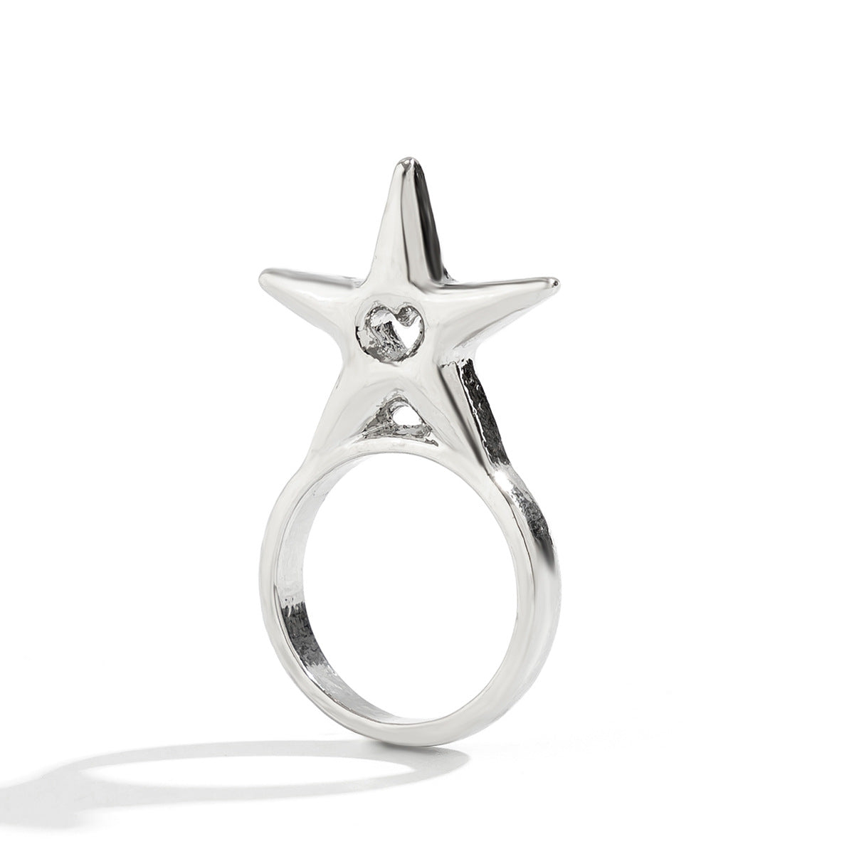 Wholesale  three-dimensional star ring rings spicy beauty opening ring