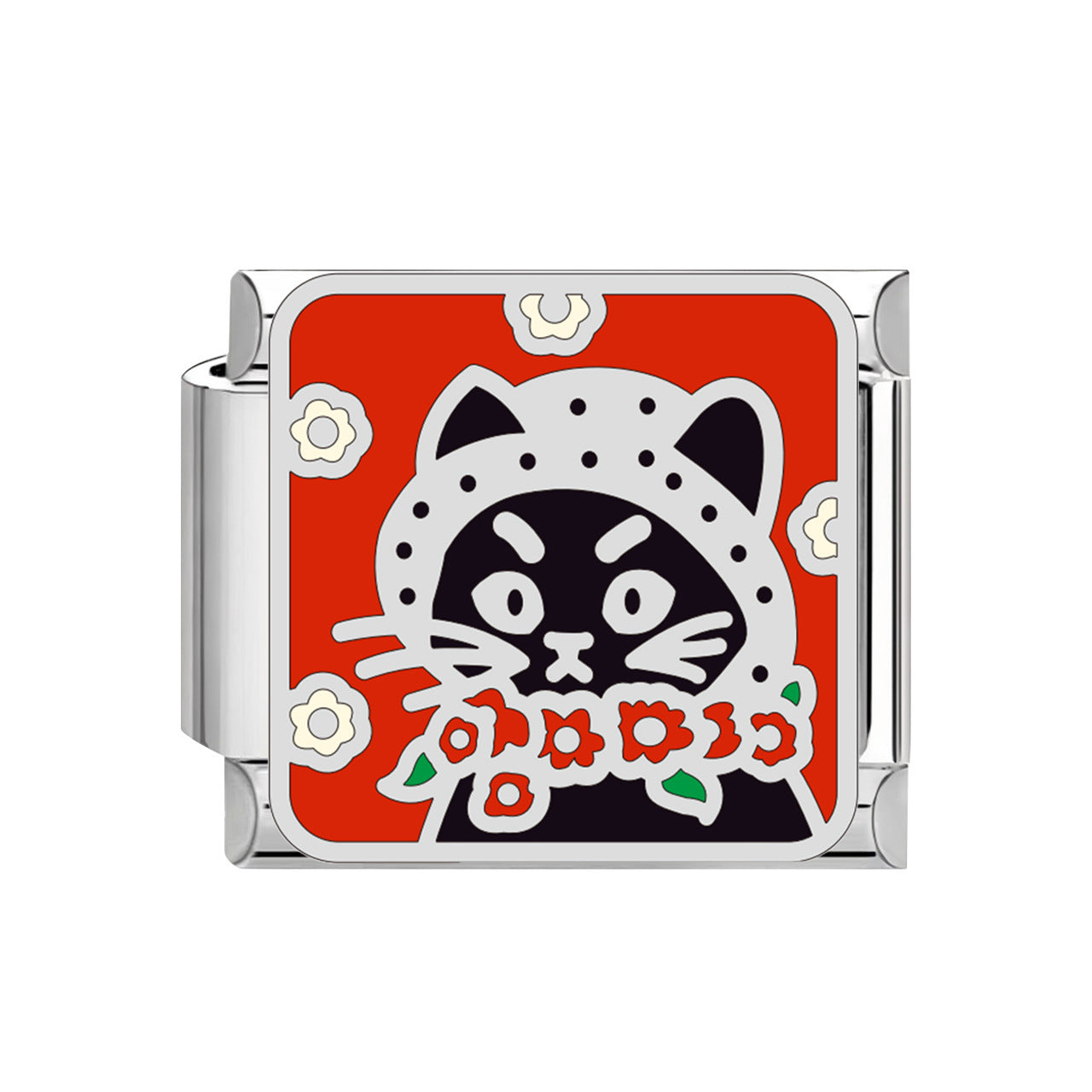 Wholesale 9mm Italian Charm Starter Bracelets DIY square Single Section Creative Stainless Steel Composable Bracelet