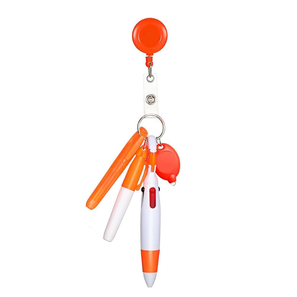 Wholesale Nurse Pen Set with Light Telescopic Badge Scroll Keychain Badge Reels ACC-KC-ChiHai003