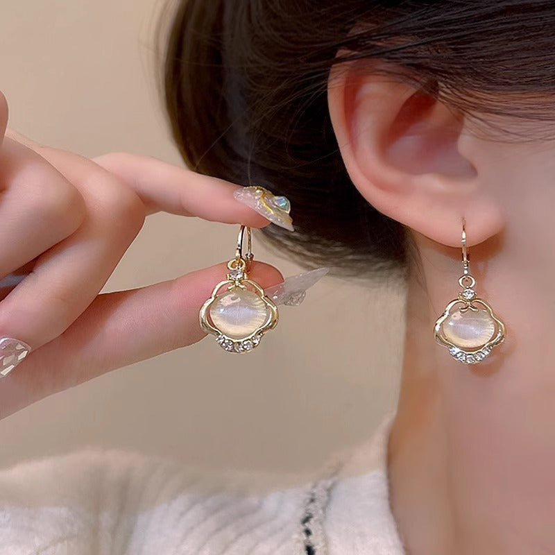 Wholesale S925 Cat's Eye Stone  Earrings