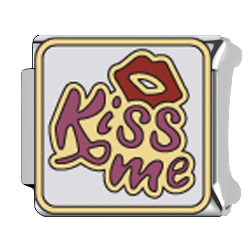 Wholesale Italian Charm Bracelet 9mm DIY Mother' s Day  Creative Stainless Steel Composable Bracelet